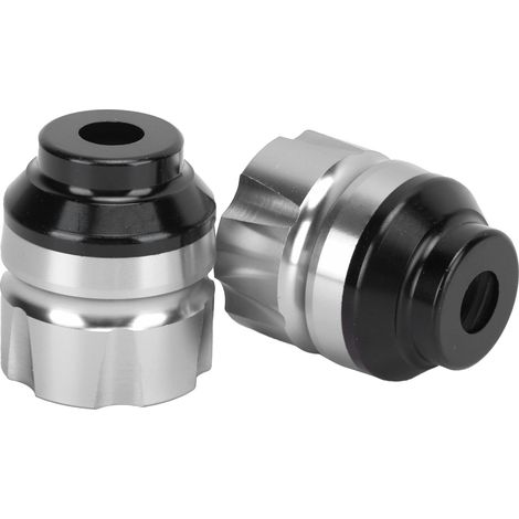 2 Stück Motorrad-Bremsflüssigkeitsbehälter, Kupplungs- und Kraftstoffabsperrventil, Aluminium, Universal für Roller und Motorrad, Silber (1/5)