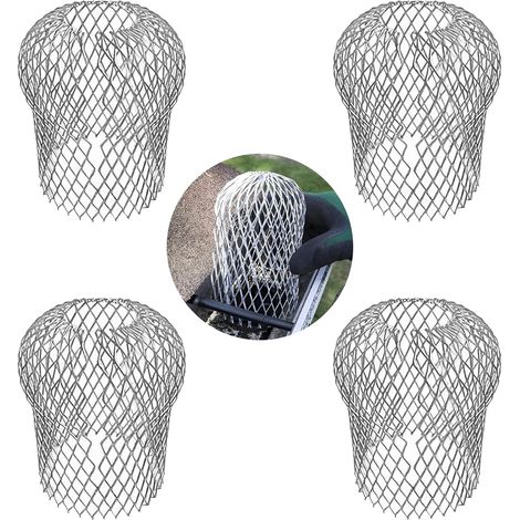 Lot de 4 protections de gouttières réglables - Protection de gouttière - Filtre de gouttière pour tuyaux de toit - Grille de récupération des feuilles - Facile à installer (1/5)
