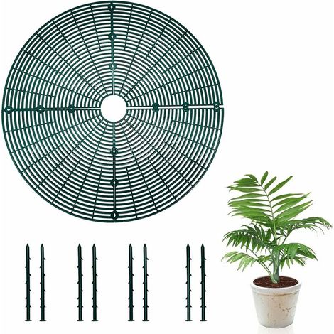 1 housse de protection pour pot de fleurs - Répulsif pour chat - Pour protéger les enfants et les animaux domestiques - vert,17CM (1/5)