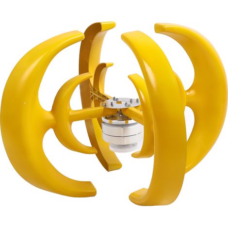 1200W 5 doppelwandige Windturbine, Windgenerator mit 12V-Regler, Komplettset für Garten und Camping. (1/5)