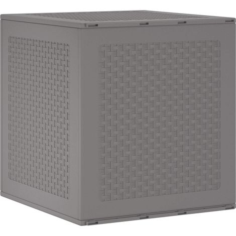 Aufbewahrungsbox Hellgrau 55 x 53 x 57 cm Polypropylen