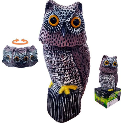 edm Hibou à Tête Rotative multicolore décoratif jardin (1/5)