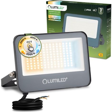 Foco LED Trinox 50W 5500lm CCT IP66 Gris Lumiled (1/5)