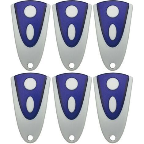 Set di 6 trasmettitori per porte da garage 433,92 MHz compatibili con Novoferm Novotron 502 MAX43-2 Novotron 512 MIX43-2 per Novoferm MNHS433-2 (1/4)
