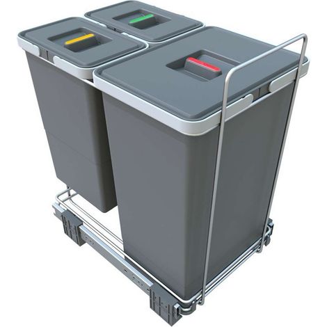 Elletipi Ecofil - Eingebauter Abfallbehälter, geteilt, 40 l PF01 44B1