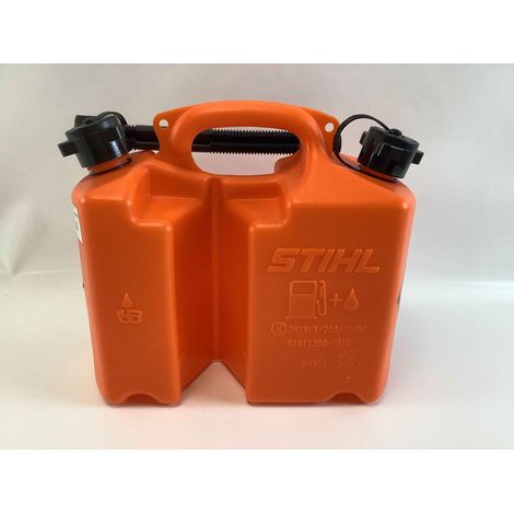 STIHL Kombi-Kanister Kraftstoffkanister Mischkanister orange mit UN-Zulassung für 5L Kraftstoff und 3L Kettenschmieröl (1/4)