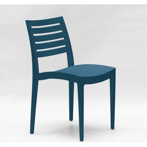 Stock 24 Sillas De Polipropileno Restaurantes Firenze Grand Soleil - Azul oscuro