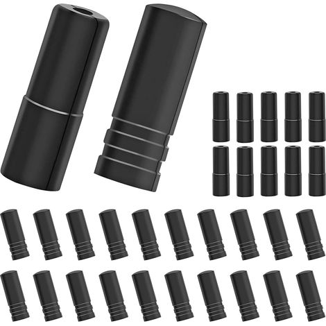 Embouts de câble de frein de vélo, 20 pièces pour câbles de dérailleur de 4 mm et 10 pièces pour câbles de frein de 5 mm (1/5)