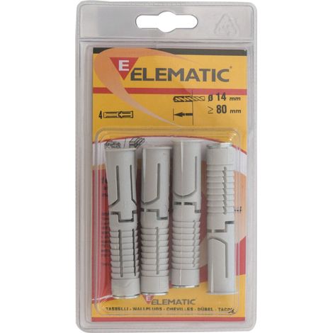 4 pz tasselli nylon EM 12 fischer Elematic tassello ancorante   12 mm (1/2)