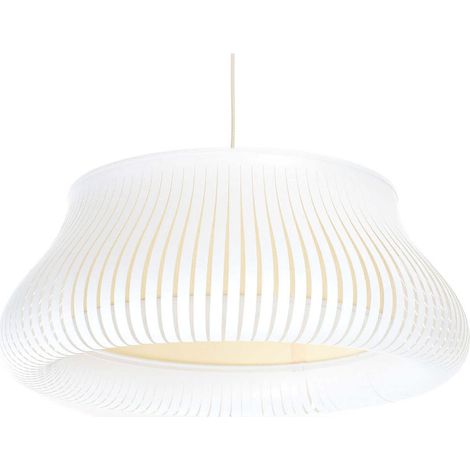 Suspension design blanc forme originale pour salon ou chambre - Ø 45 cm (1/5)