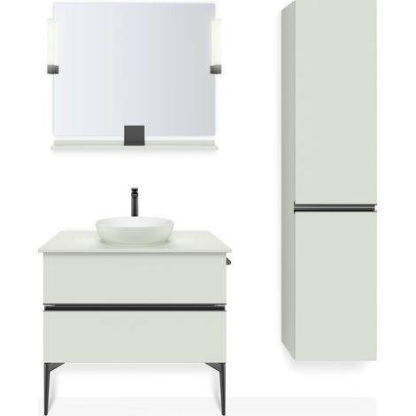 Duravit Sivida Hochschrank, Griffleiste Diamantschwarz Matt, (1/4)