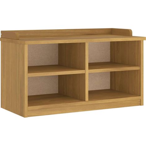 Banc de couloir SANDNES 87x40x50 cm bois de pin massif CFW165013 (1/5)