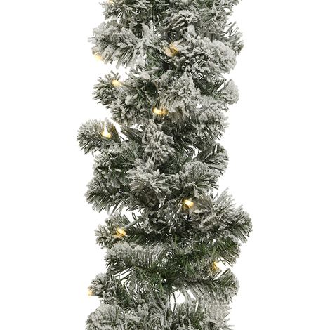 Flackernde verschneite Kaisergirlande (50 LEDs) LUMINEO warmweißes Licht