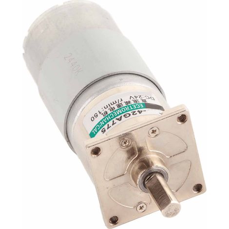 Moteur à courant continu à engrenages, mini-réducteur de vitesse, rotation horaire/antihoraire, aimant permanent, industrie automatisée, 24 V, XD-42GA755, 150 tr/min (1/5)