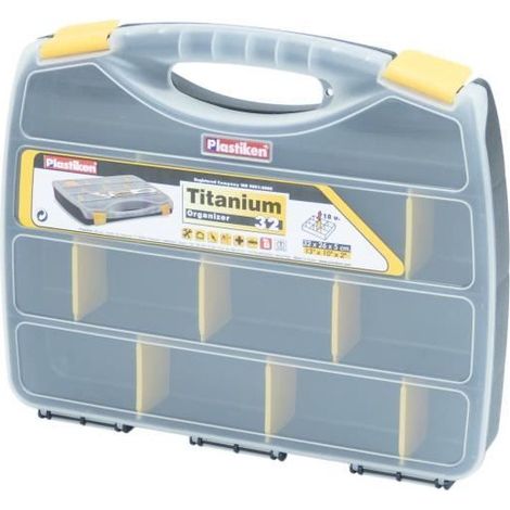 Organisateur a outil - Plastiken - 80032NOIRE - 32 cm - Titanium - En plastique