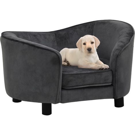 Hundesofa Dunkelgrau 69x49x40 cm Plüsch CFW610809 (1/5)