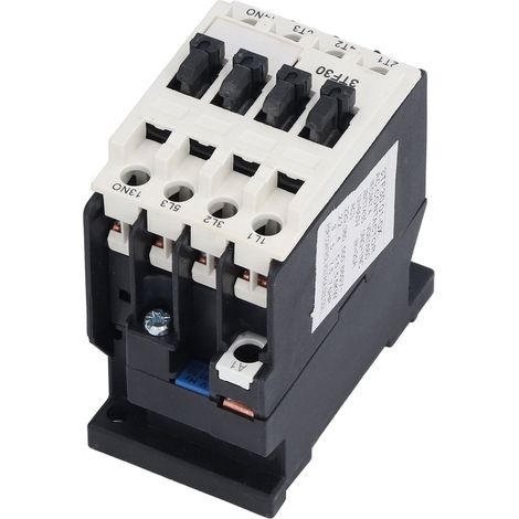 Contacteur CA pour montage sur rail DIN, contacteur de commande de circuit 220 V 50 Hz 9 A 1 normalement ouvert 3TF‑30 (1/5)