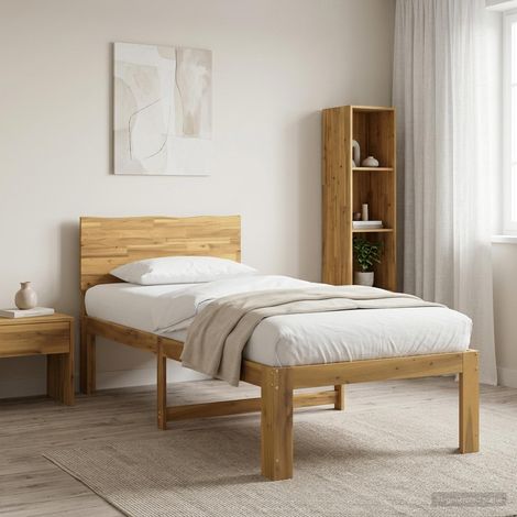 Estructura de Cama Individual con Cabecera ROSTOCK Blanco (1/5)
