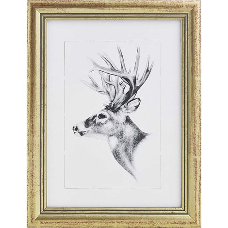 WOLTU 1 pièce Cadre Photo, Artos Style, Cadre en Bois et Verre, décoration Maison, Or, 20x25cm (1/4)