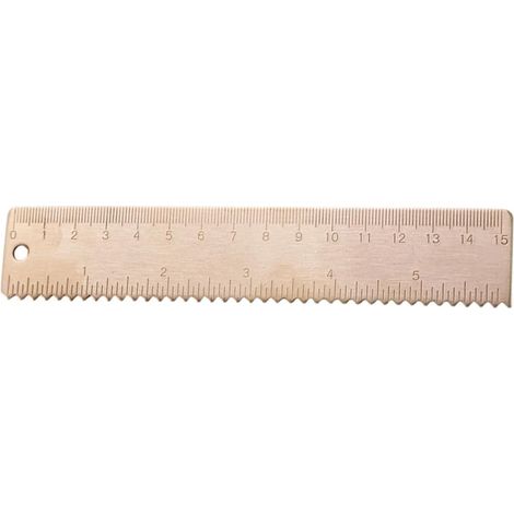 Règle en laiton Zerodeko de 15 cm, outil mesure pratique et (1/5)