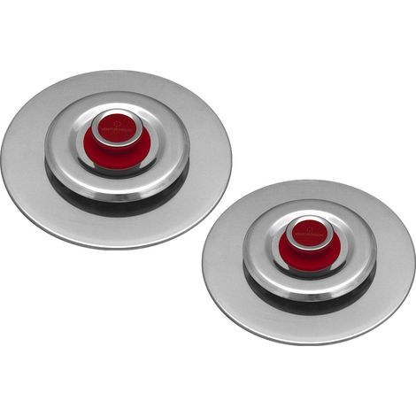 Kit 2 Coperchi Magici Antiodore Ventur Magic Ø25, Ø35 cm Cooker in Acciaio Inox Pomello Rosso (1/5)