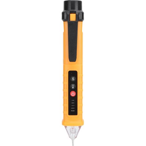 Testeur de tension sans contact numérique 12-1000V avec détecteur de voltage et alarme sonore lumineuse (1/5)