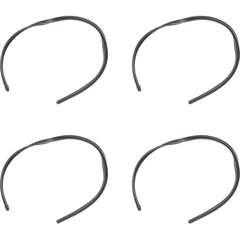 Adatto per 4 tergicristalli universali di ricambio per auto, 6 mm, 28 pollici, materiale in silicone