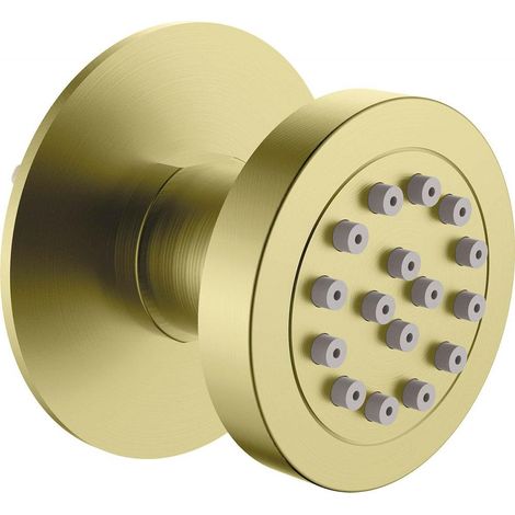 Deante Alcachofa de ducha diseño 2023 oro cepillado 16 chorros