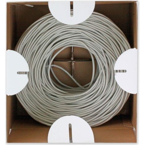 Techly U/UTP Hank Cable Cat.6 CCA 305m Solid Grey (1/4)