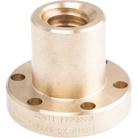 Bague écrou à embase RS PRO, axe de 22mm ( Prix pour 1 ) (1/2)