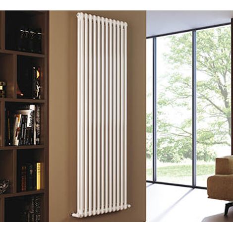 Radiatore da arredo bianco modello ardesia h.1800/int.1744 mm  3 colonne 3 elementi  Cordivari srl