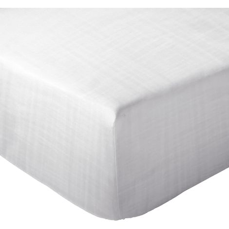 Drap housse mousseline de coton MILOS 160x200 cm (1/5)