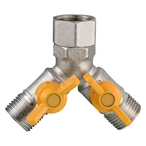 1 pièce Robinet 3 voies G 1/2, déviateur de douche, raccord en Y, laiton, pour cuisine et salle de bain (1/5)