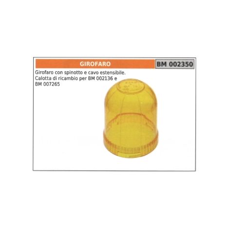 Girofaro con spinotto e cavo estensibile codice 002350