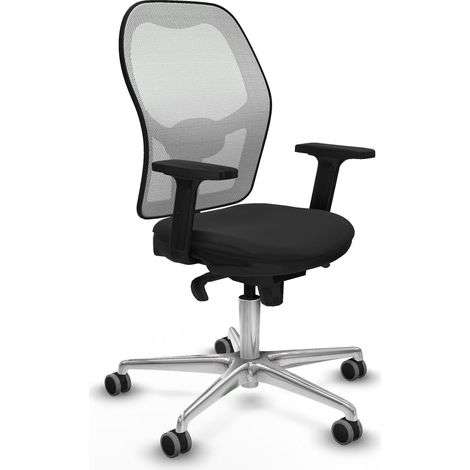 Sedia da ufficio piqueras y crespo Jorquera bianco rete similpelle