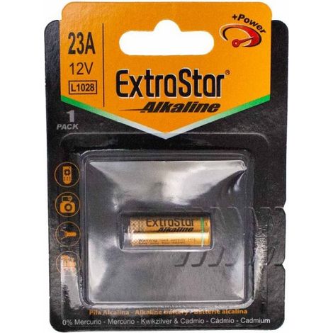 Pila Batteria L1028 12V 23A LR23A MN21 LRV08 V23GA 8LR932 Super Alcalina Confezione da 1 Pezzo