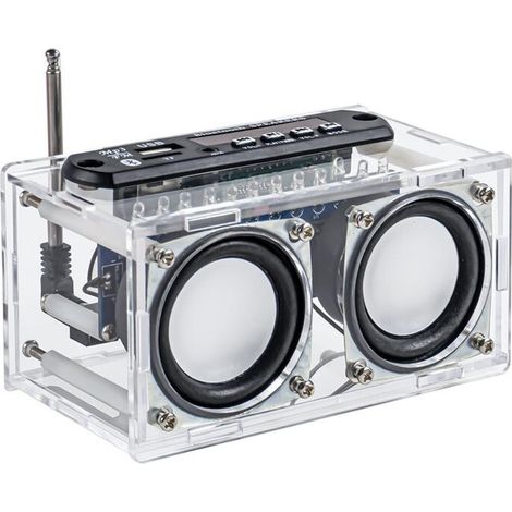 Kit de circuitos de soldadura de electrónica DIY para la producción de amplificadores de altavoces de radio FM de doble canal