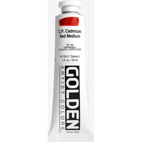 Golden : Heavy Body Acrylic Paint : 60ml : Cadmium Red Medium Hue
