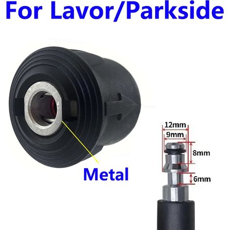 Adaptateur pour nettoyeur haute pression (chocolat) vers raccord femelle M22 14 mm pour pistolet de nettoyage Karcher Lavor Bosch, raccord rapide (1/5)