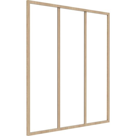 Vetrata atelier 90x130 cm in Alluminio termolaccato Naturale chiaro  - BAYVIEW