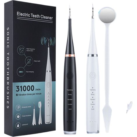 1 brosse à dents électrique, 5 modes de brossage, 5 têtes interchangeables, nettoyage ultrasonique, pour adultes (1/5)