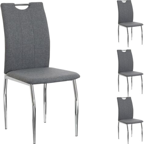 Chaises APOLLO Gris (Lot de 4) (1/5)