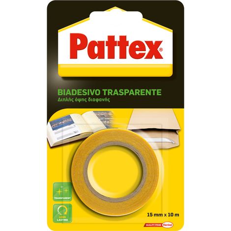 Ruban adhésif double face transparent 15 mm x 10 m 715146 PATTEX par HENKEL