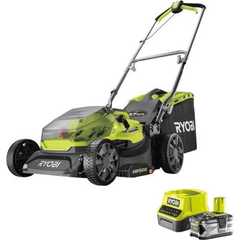 Tosaerba a spinta RYOBI 18V OnePlus - 1 batteria 4.0Ah - 1 caricatore - RY18LM37A-140 (1/5)
