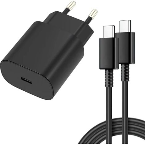 【BEMS】Lot de 3 chargeurs compatibles iPhone - Chargeur rapide - Adaptateur + câble de 2 m - 20 W USB-C - Blanc (1/5)