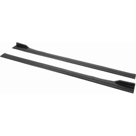 Faldón lateral de fibra de carbono de 200x11 cm, apto para la mayoría de los modelos de vehículos.