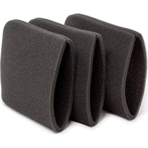 Lot de 3 Filtres à Eau - Mousse - pour Filtres Aspirateur Shopvac 90585 Coton (1/4)