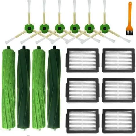 Pour IRobot Roomba I3, I3+, I4, I6, I6+, I7, I7+, I8, I8+, E5, E6, E7, Robot Aspirateur Brosse LatéRale Principale Filtre Hepa (1/5)