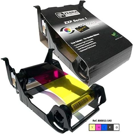 Cinta Ribbon Color Ymcko 100 Imagenes Para Zebra Zxp Series 1 (1/2)