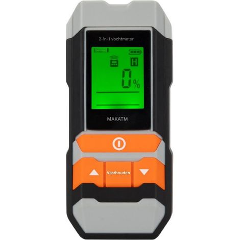 Higrometro Digital - Medición Dual Para Madera Y Materiales De Construcción - 134 5 X 60 X 25 Mm - Carcasa Antigolpes - 1 Unidad (1/5)